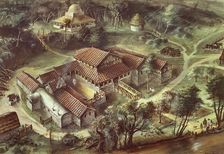 Lullingstone Roman Villa, AD360, (c1990-2010). Artist: Ivan Lapper