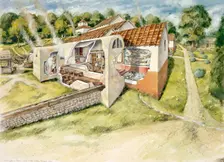 Lullingstone Roman Villa, c4th century, (c1990-2010). Artist: Peter Dunn