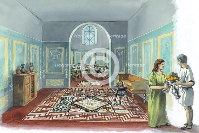 Lullingstone Roman Villa, circa 2nd-5th century, (c1980-2010). Artist: Peter Dunn.