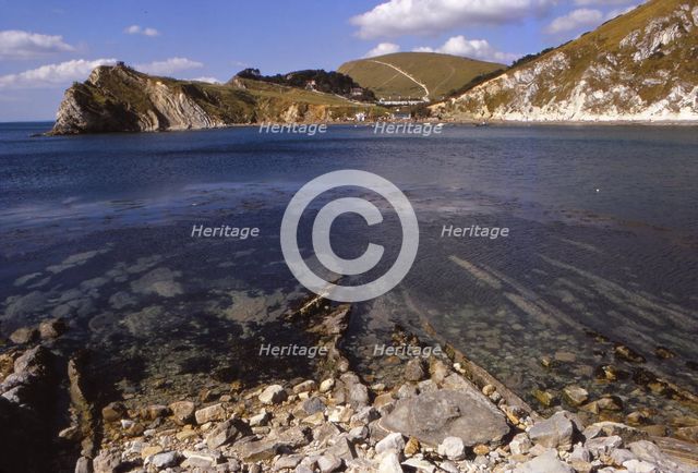 Lulworth Cove from NNE. Purbeck, Dorset, 20th century. Artist: CM Dixon.