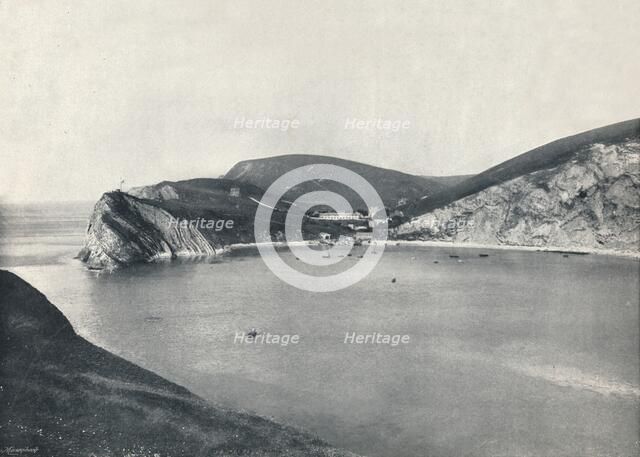'Lulworth - Lulworth Cove and Village', 1895. Artist: Unknown.