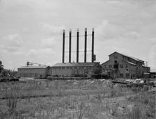 Lumber mill being dismantled, Careyville, Florida, 1937. Creator: Dorothea Lange