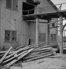 Lumber mill which is being dismantled at Careyville, Florida, 1937. Creator: Dorothea Lange