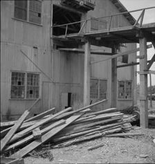 Lumber mill which is being dismantled at Careyville, Florida, 1937. Creator: Dorothea Lange