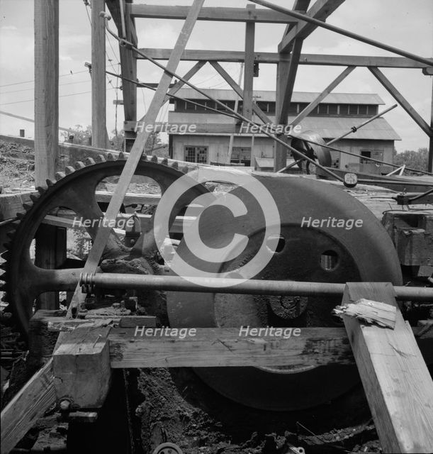 Lumber mill which is being dismantled, Careyville, Florida, 1937. Creator: Dorothea Lange.