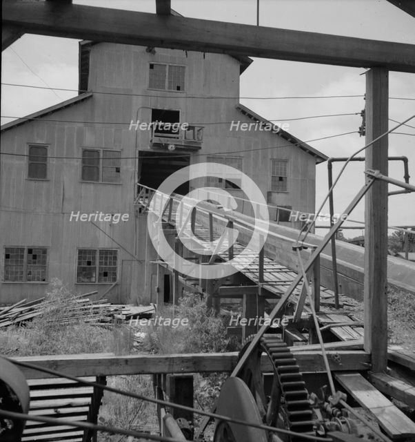 Lumber mill which is being dismantled, Careyville, Florida, 1937. Creator: Dorothea Lange.