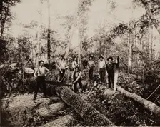 Lumbering Days in Ludington, Michigan, 1890. Creator: H. J. Hansen