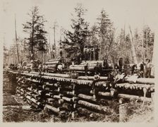 Lumbering Days in Ludington, Michigan, 1890. Creator: H. J. Hansen