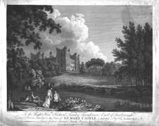 Lumley Castle, County Durham, c1779. Artists: William Byrne, Samuel Middiman