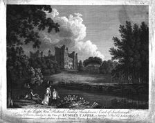 Lumley Castle, County Durham, c1779. Artists: William Byrne, Samuel Middiman