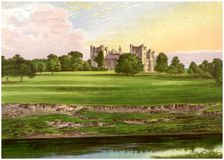Lumley Castle, County Durham, home of the Earl of Scarbrough, c1880