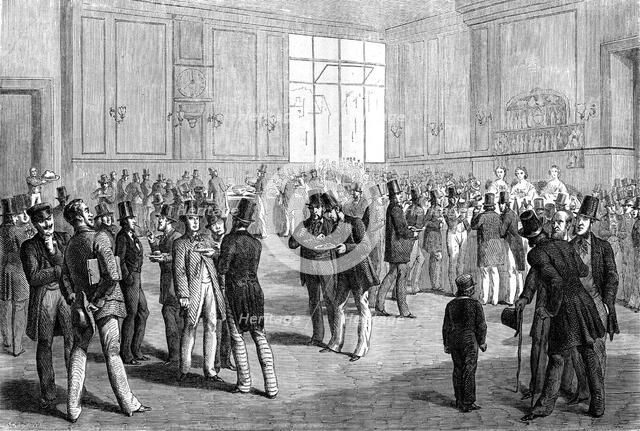 'Lunch at the bar', San Francisco, California, 19th century.Artist: Eustache Lorsay