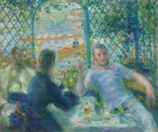 Lunch at the Restaurant Fournaise (The Rowers Lunch), 1875. Creator: Pierre-Auguste Renoir