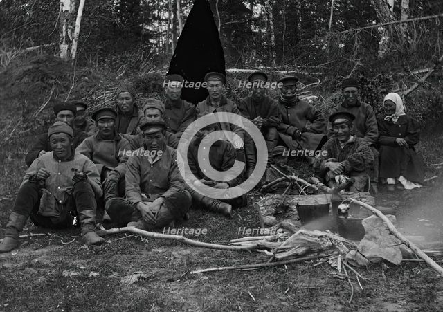Lunch in the forest, 1890. Creator: Unknown.