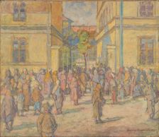 Lunch of the Poor, c1939. Creator: Elemír Halász-Hradil