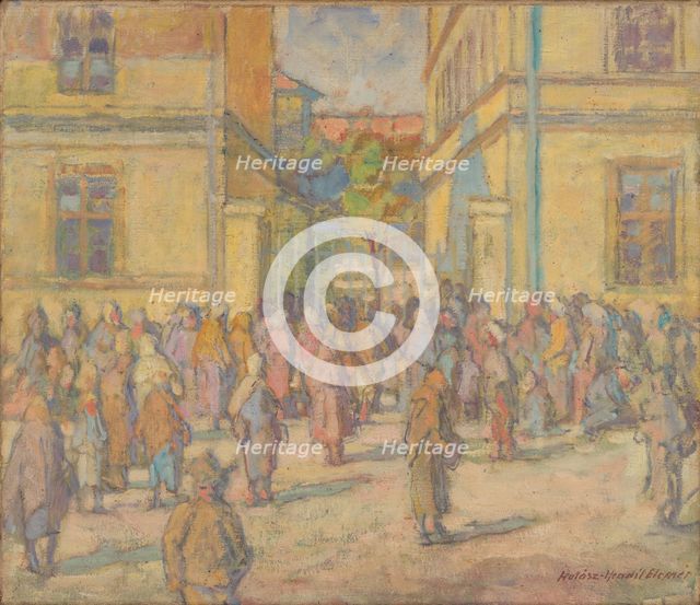 Lunch of the Poor, c1939. Creator: Elemír Halász-Hradil.