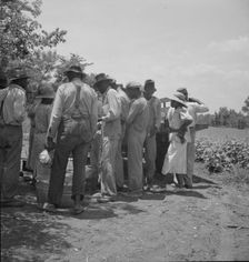 Lunchtime for cotton hoers, Mississippi Delta, 1937. Creator: Dorothea Lange