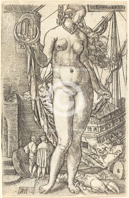 Luna, 1533. Creator: Heinrich Aldegrever.