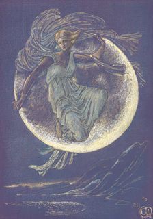 Luna. Creator: Burne-Jones, Sir Edward Coley (1833-1898)