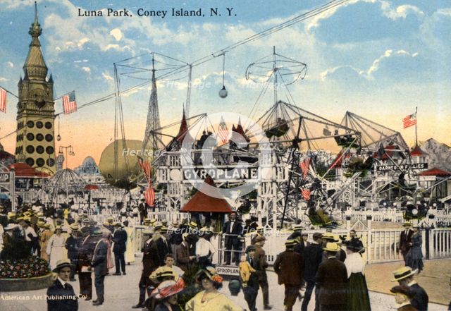 Luna Park, Coney Island, New York City, New York, USA, 1916. Artist: Unknown