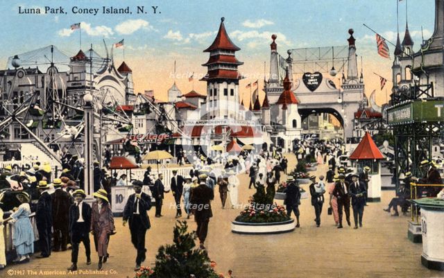 Luna Park, Coney Island, New York City, New York, USA, 1916. Artist: Unknown
