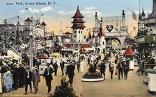 Luna Park, Coney Island, New York City, New York, USA, 1916