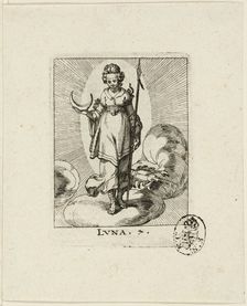 Luna, plate seven from Der VII Planeten, n.d. Creator: Conrad Meyer