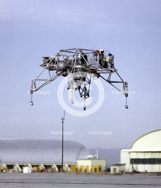 Lunar Landing Research Vehicle in Flight, California, USA, 1964.  Creator: NASA.