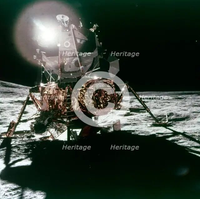 Lunar Module 'Antares' on the Moon, Apollo 14 mission, February 1971.