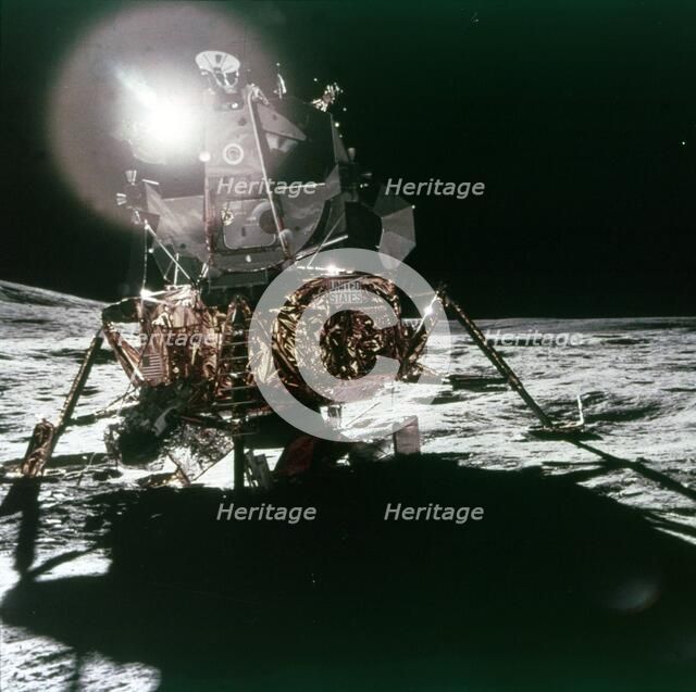 Lunar Module 'Antares' on the Moon, Apollo 14 mission, February 1971.