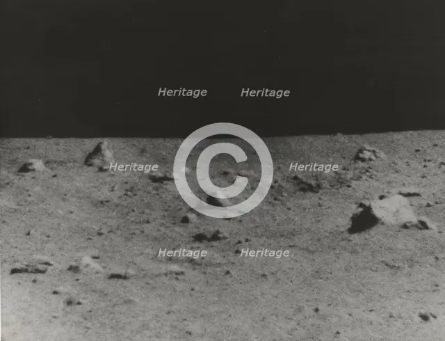 [Lunar Surface Photographed by Surveyor V], 1967. Creator: NASA.