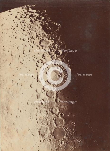 Lunar Photograph, South Pole, 1890. Creators: Paul Henry, Prosper Henry.