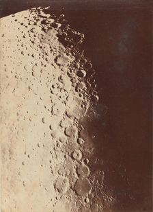 Lunar Photograph, South Pole, 1890. Creators: Paul Henry, Prosper Henry