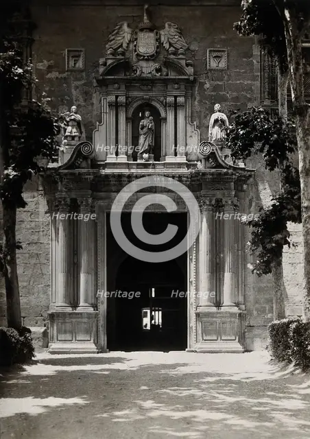 Lunatic asylum (once a convent), Granada: gateway, c1900. Creator: Unknown.