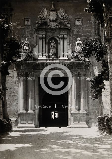 Lunatic asylum (once a convent), Granada: gateway, c1900. Creator: Unknown.