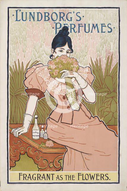 Lundborg's perfumes, 1890s. Creator: Rhead; Louis John (1858-1926).