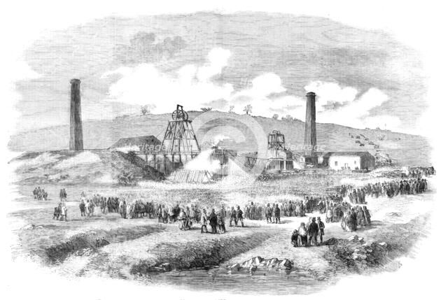 Lundhill Colliery, Barnsley, the Scene of the Recent Explosion, 1857. Creator: Unknown.