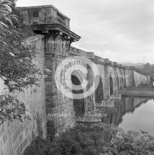 Lune Aqueduct, Lancaster Canal, Lancashire, 1945. Artist: Eric de Maré