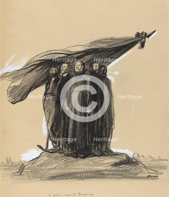 L'union sous le drapeau, c. 1914/1919. Creator: Jean Louis Forain.