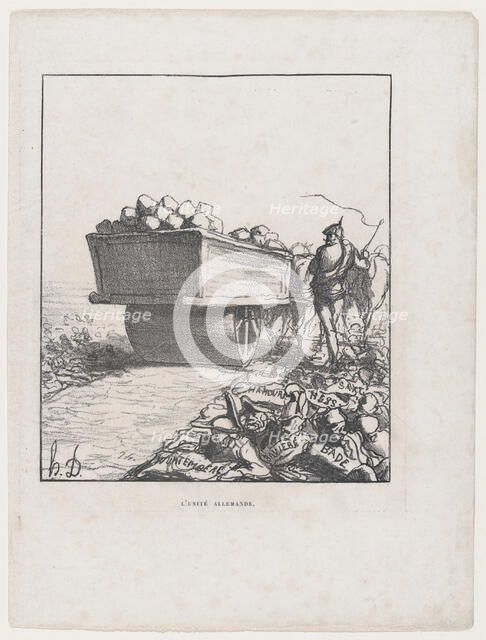 L'Unité Allemande, 1870. Creator: Honore Daumier.