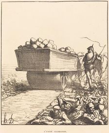 L'Unité Allemande, 1870. Creator: Honore Daumier