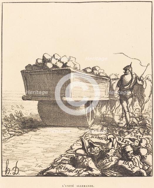 L'Unité Allemande, 1870. Creator: Honore Daumier.