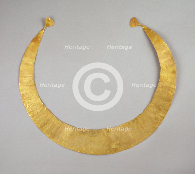 Lunula, Early Bronze Age (Britain), c2500-1500BC. Artist: Unknown.