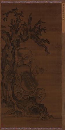 Luohan Seated under a Tree, Ming dynasty, 1368-1644. Creator: Unknown
