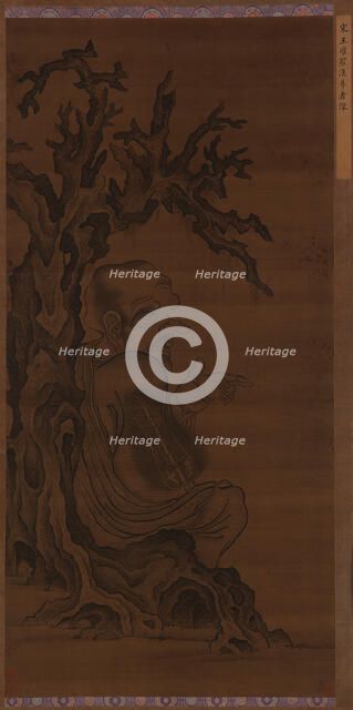 Luohan Seated under a Tree, Ming dynasty, 1368-1644. Creator: Unknown.