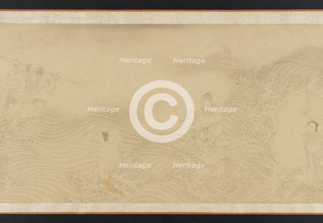 Luohans Crossing Land and Sea, Ming or Qing dynasty, 17th century. Creator: Unknown.