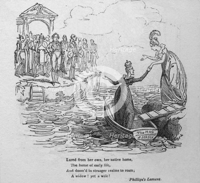 'Lured from her own, her native home...', c1820.  Creator: George Cruikshank.