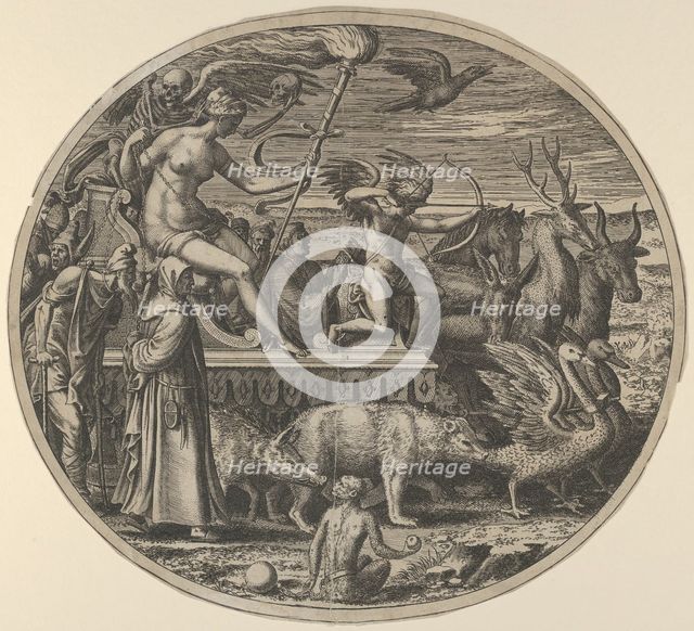 Lust, from the 'Seven Deadly Sins', ca. 1550-55. Creator: Leon Davent.