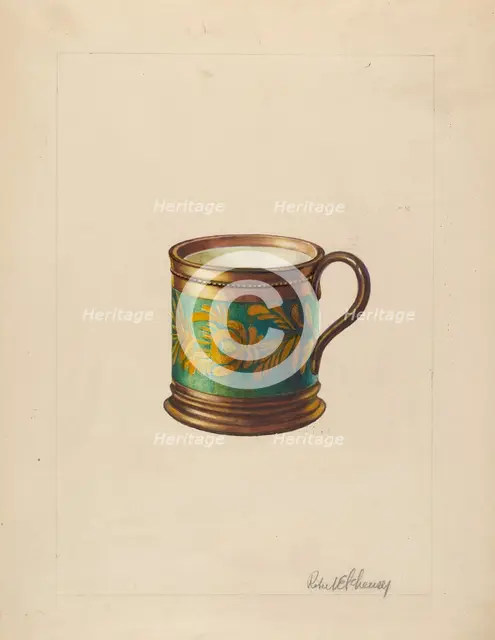 Luster Mug, c. 1937. Creator: Robert Schuerer.