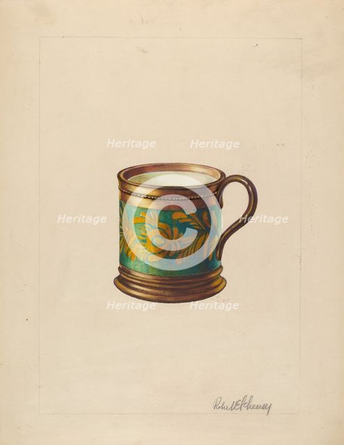 Luster Mug, c. 1937. Creator: Robert Schuerer.